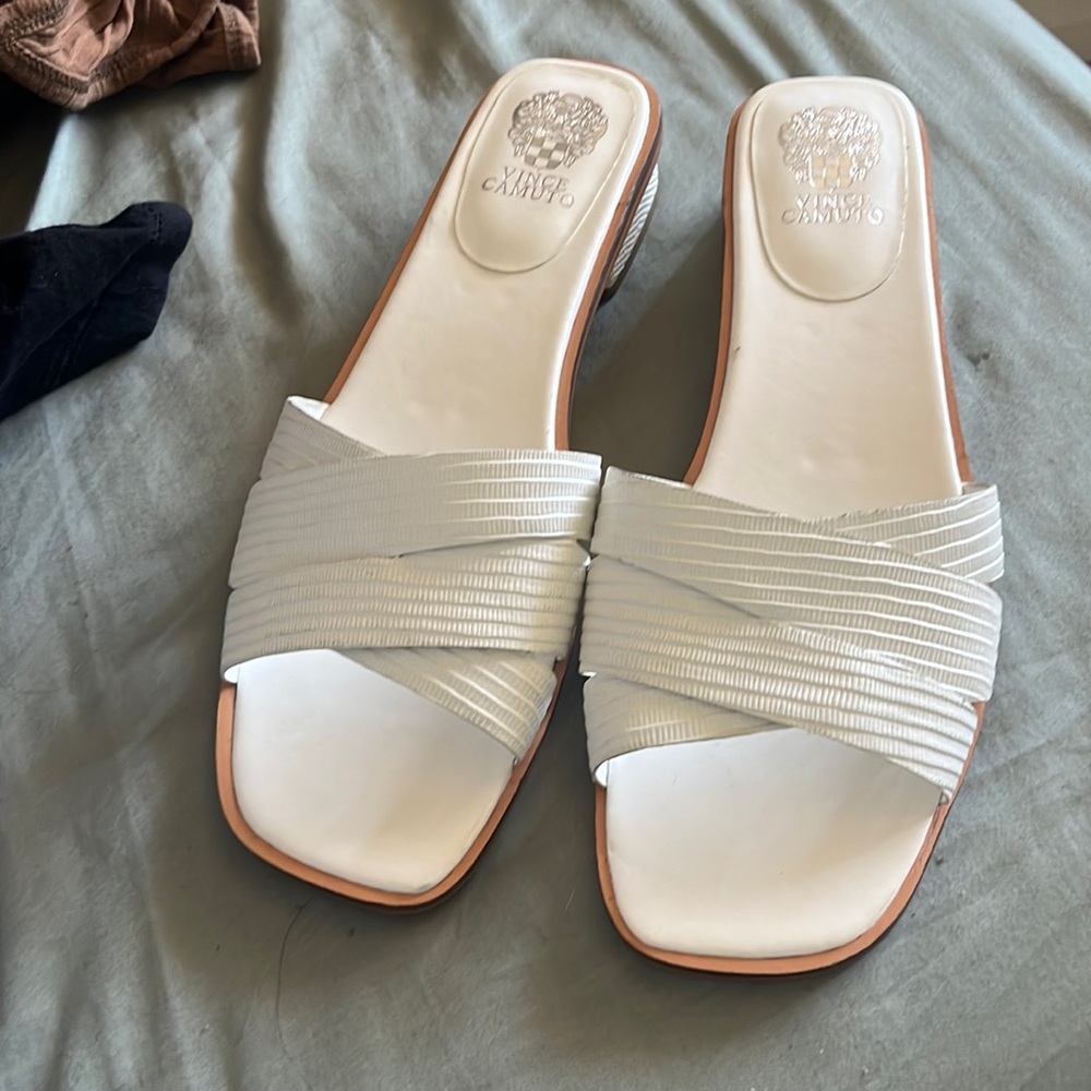 Vince Camuto White Sandals